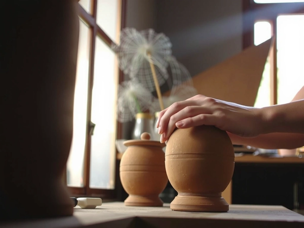 Artesano colombiano trabajando